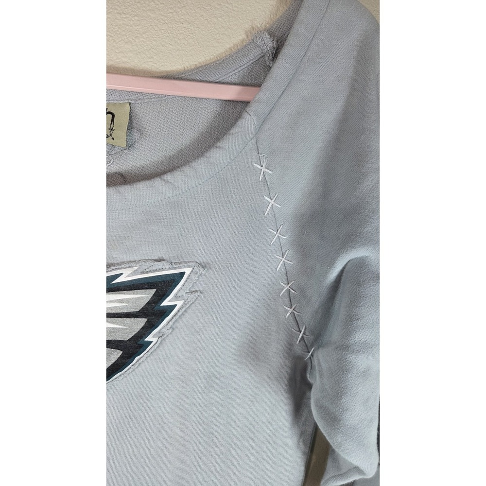 Philadelphia Eagles Women's Top Touch By‎ Alyssa Milano Gray Size L - Picture 4 of 7
